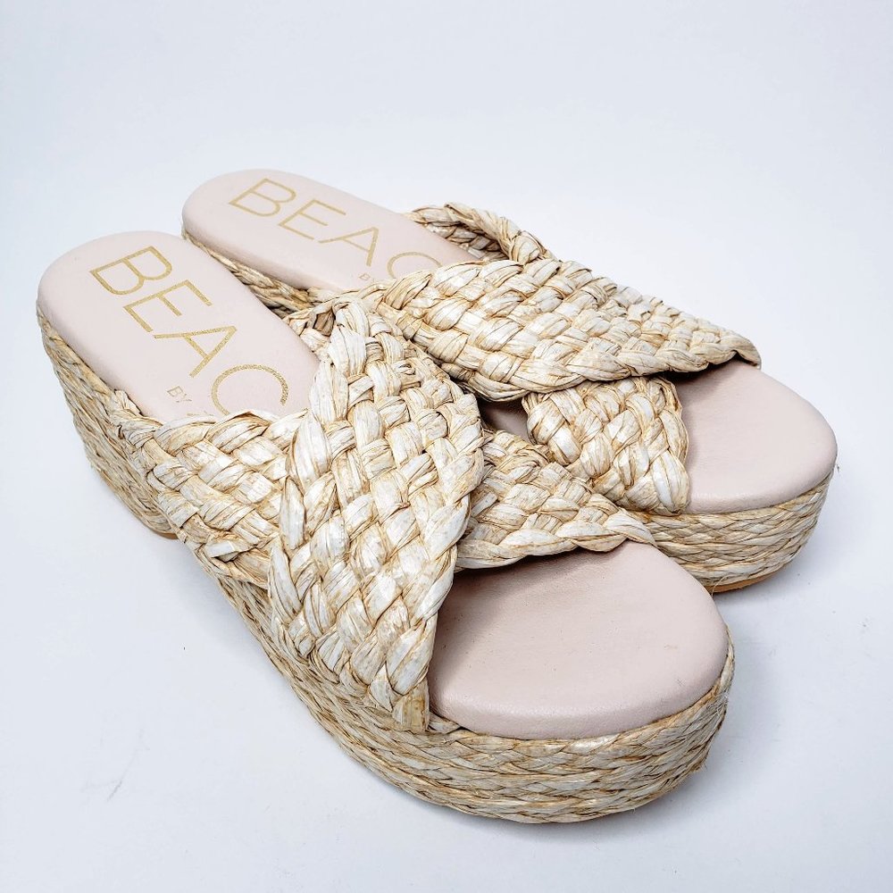 Beach by Matisse Reflection Woven Platform Sandal 9M